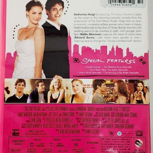 27 Dresses (2008 Film) [DVD, Widescreen]  Katherine Heigl - Picture 3 of 3